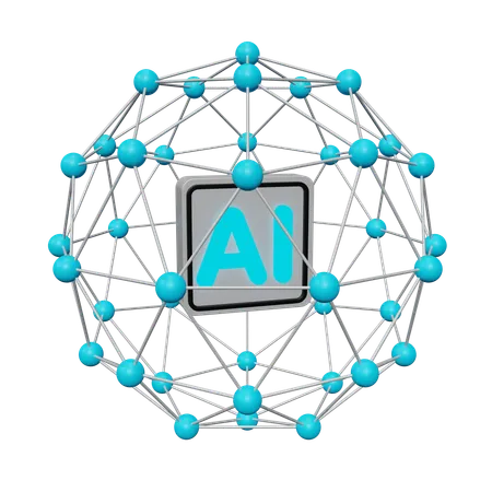 Ai Network  3D Icon
