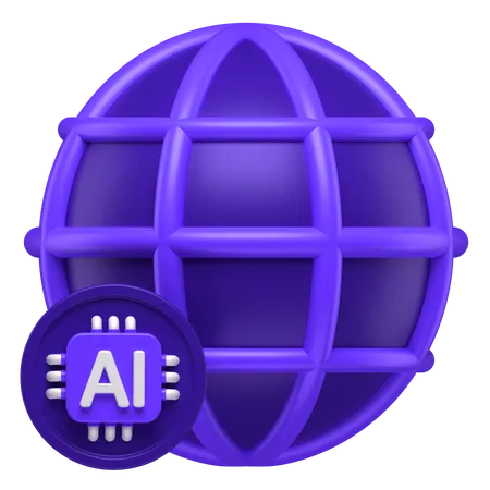 Ai Network  3D Icon