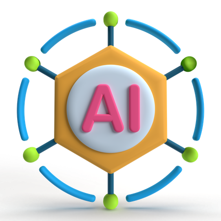 Ai Network  3D Icon