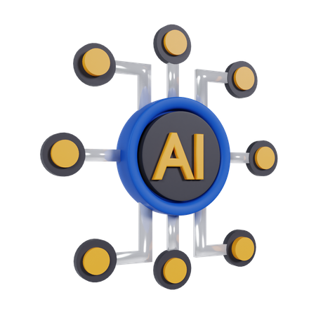 Ai Network  3D Icon