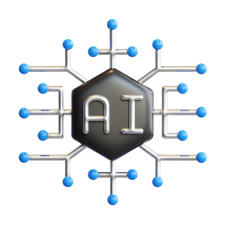 Ai Network  3D Icon