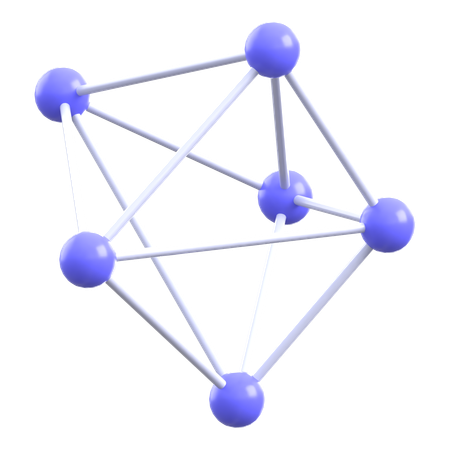 Ai Network Graph  3D Icon