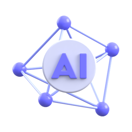 Ai Network Graph Ai  3D Icon