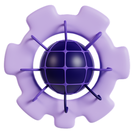 Ai Network Setting  3D Icon