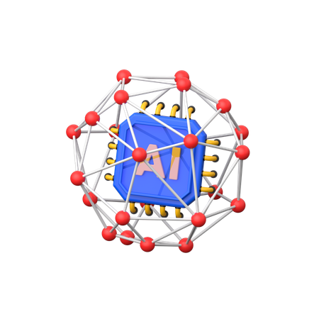 Ai Networking  3D Icon