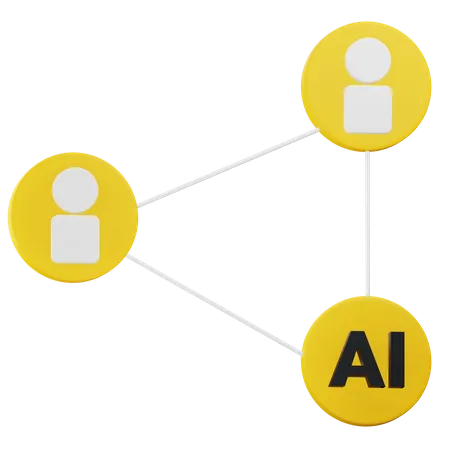 Ai Networking  3D Icon