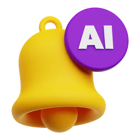 Ai 알림  3D Icon