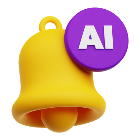 Ai Notification  3D Icon