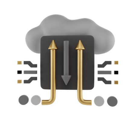 Nube de ai  3D Illustration