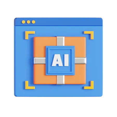 Ai Object Recognition  3D Icon