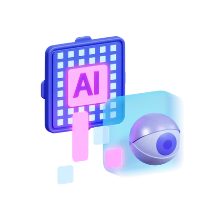 Pacote De Icones 3 D De Inteligencia Artificial 3D Icon