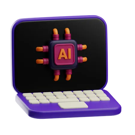 Tu as un ordinateur portable  3D Icon