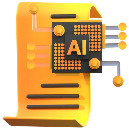 Ai Paper  3D Icon