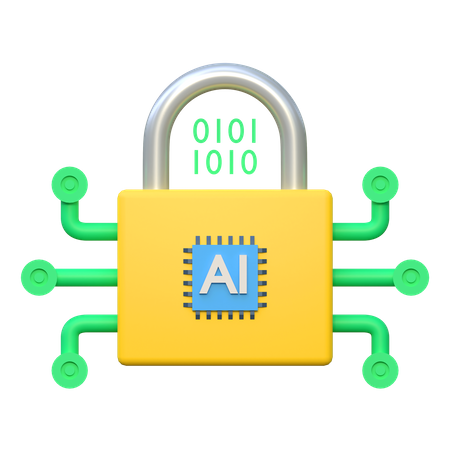 Ai Password  3D Icon