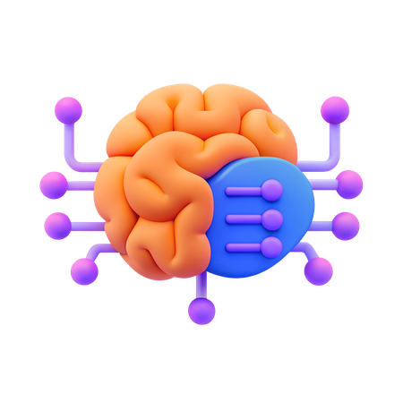 Pesquisa de IA  3D Icon