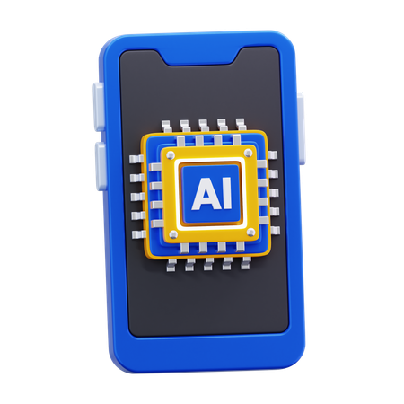 AI PHONE  3D Icon