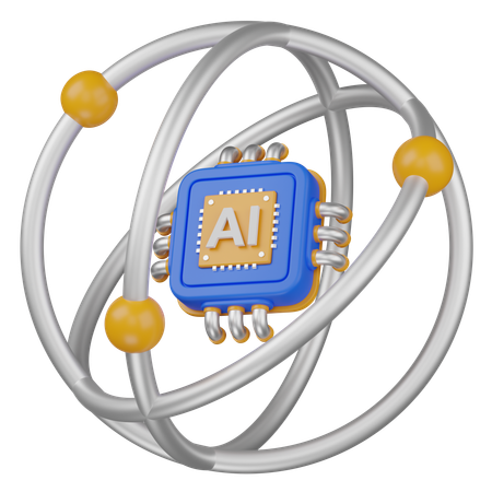 AI物理学  3D Icon