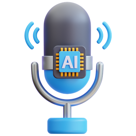 Ai Podcast  3D Icon