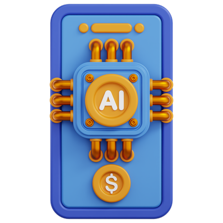 Ai Powered  3D Icon