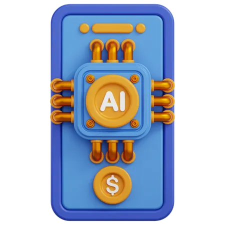 Ai Powered  3D Icon
