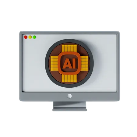 Ai Processor  3D Icon