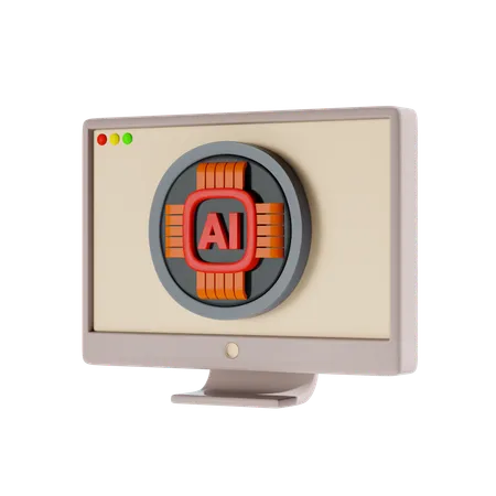 Ai Processor  3D Icon