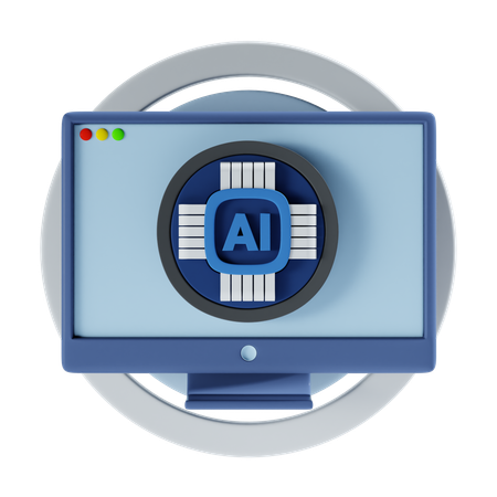 Ai Processor  3D Icon