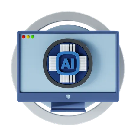 Ai Processor  3D Icon