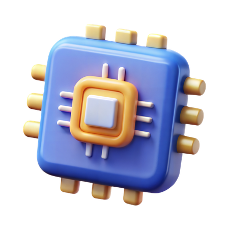 AI Processor  3D Icon