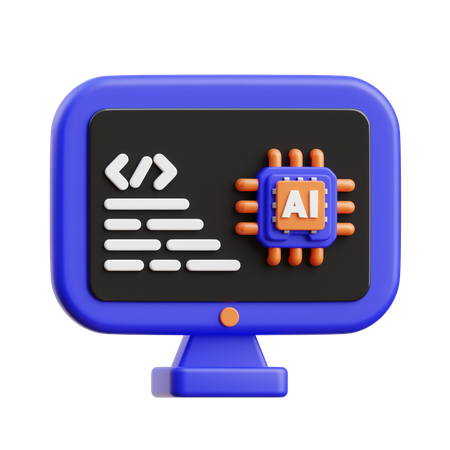 AI Program  3D Icon
