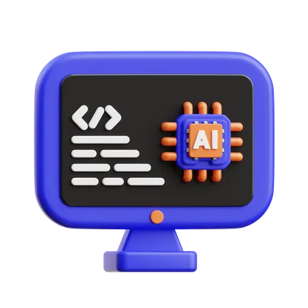 AI Program  3D Icon