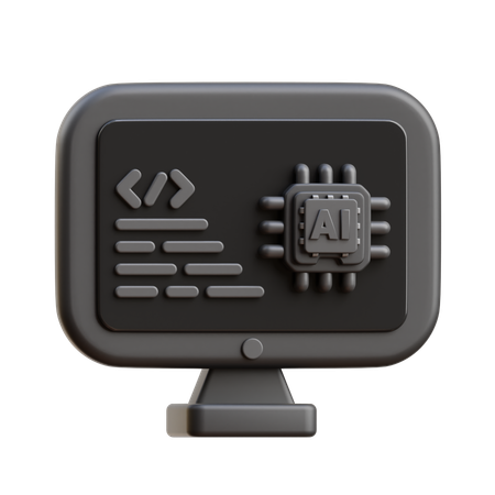 AI Program  3D Icon