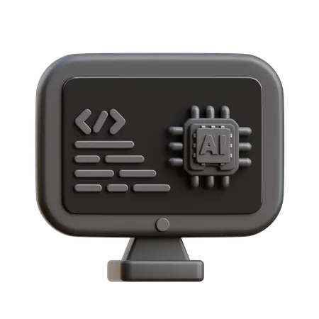 AI Program  3D Icon