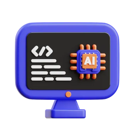 AI Program  3D Icon