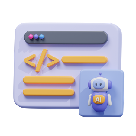 Ai programing  3D Icon