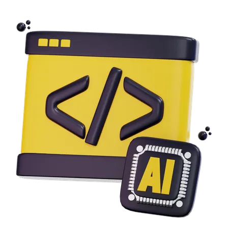 3 D Rendering Ai Programming Illustration 3D Icon
