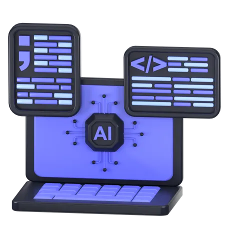 Ai Programming  3D Icon