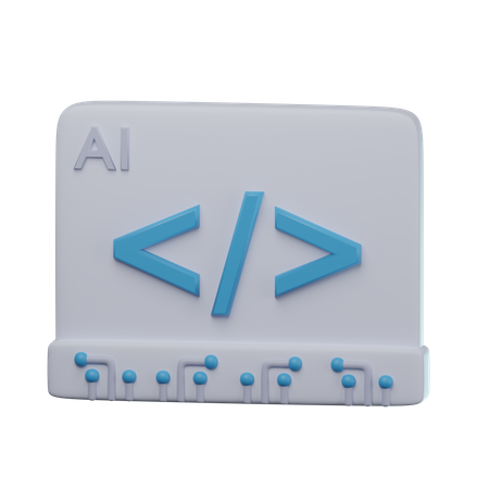 Ai Programming  3D Icon