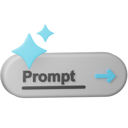 AI Prompt  3D Icon