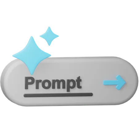 AI Prompt  3D Icon