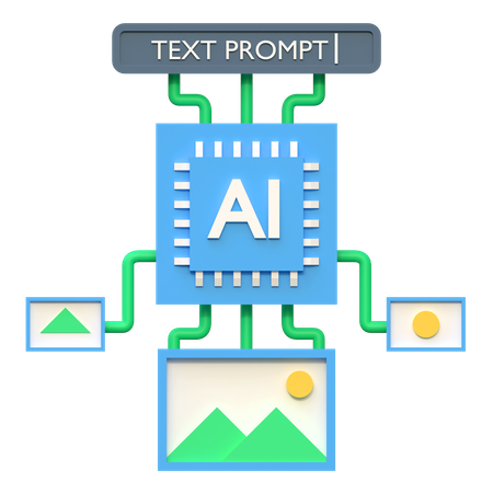 Ai Prompt  3D Icon