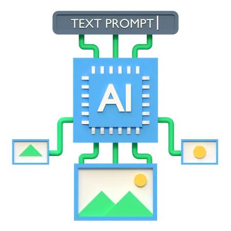 Ai Prompt  3D Icon