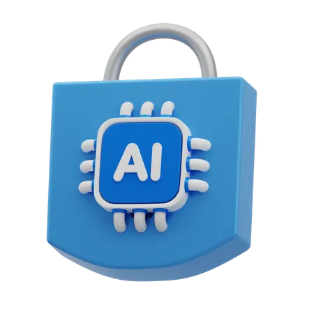 AI Protection  3D Icon