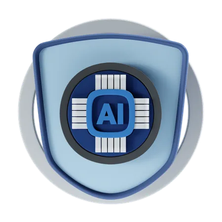 Ai Protection 3 D Icon And Illustration 3D Icon