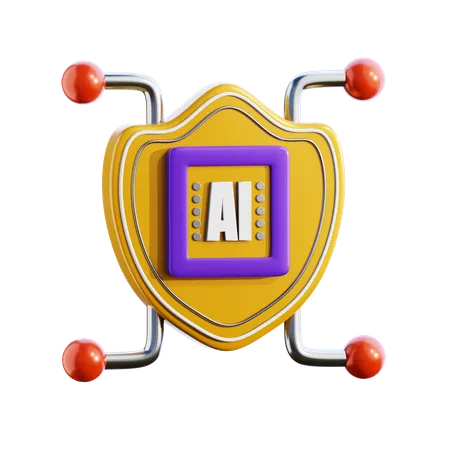 AI Protection  3D Icon