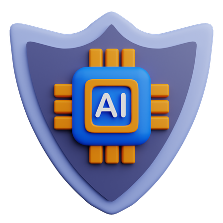 AI Protection  3D Icon
