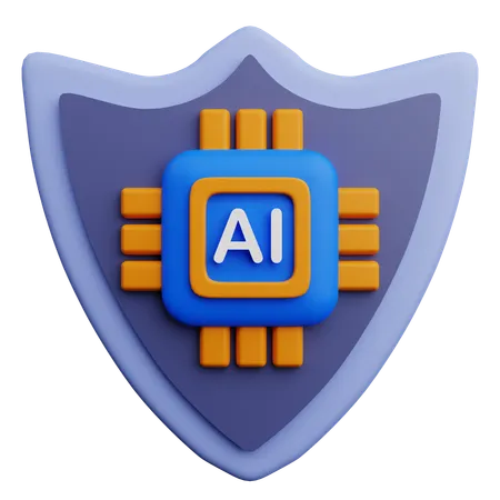 AI Protection  3D Icon