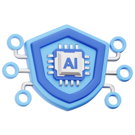 AI Protection  3D Icon