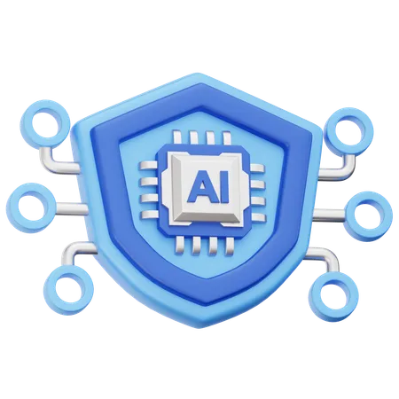 AI Protection  3D Icon