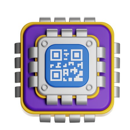 AI QR CODE  3D Icon